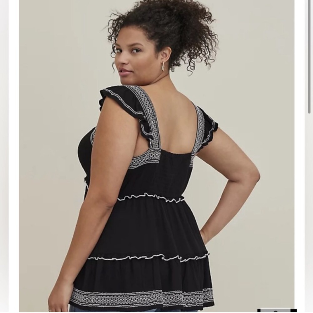 Torrid babydoll tank size 2 - Picture 3 of 5